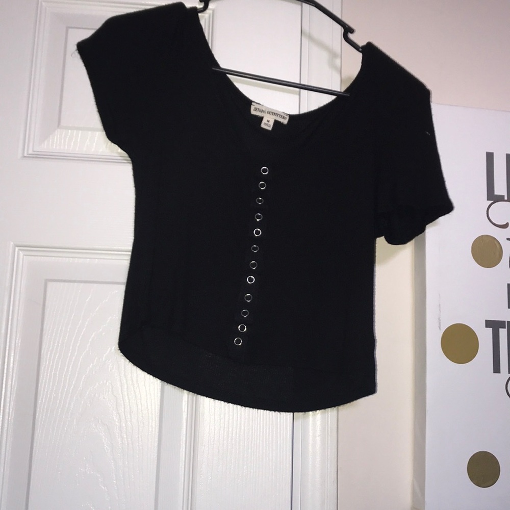 Black crop top